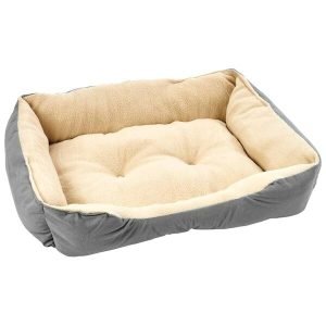 Comfortable Pet Faux Suede Square Pet Bed